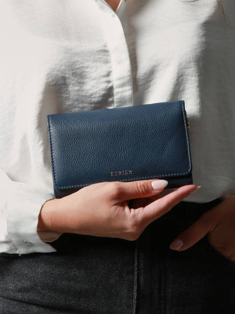 Portefeuille M Tradition Leder Etrier Blauw tradition ETRA095M ander zicht 1